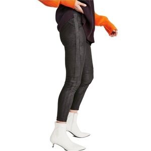FREE PEOPLE Midnight Vegan‎ Faux Suede Leggings XS